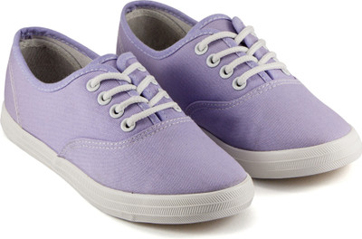 DeVEE Go Simple & Solid Orchid Purple Sneakers For Women(Purple