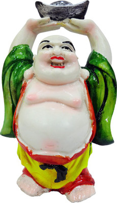 

FABZONE Lord Laughing Buddha Statue God Good Luck Charm Sculputer Handicraft Idol Diwali Decorative Spiritual Puja Vastu Showpiece Figurine - Religious Pooja Gift Item & Murti for Mandir / Temple / Home / Office Decorative Showpiece - 15 cm(Polyresin, Mul