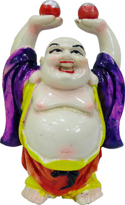 

FABZONE Lord Laughing Buddha Statue God Good Luck Charm Sculputer Handicraft Idol Diwali Decorative Spiritual Puja Vastu Showpiece Figurine - Religious Pooja Gift Item & Murti for Mandir / Temple / Home / Office Decorative Showpiece - 15 cm(Polyresin, Mul