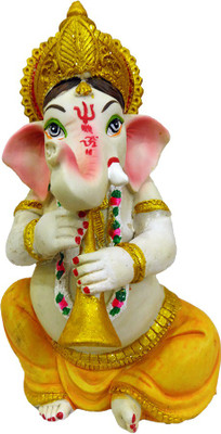 

FABZONE Antique Finish Lord Ganesha Statue Hindu Dev Ganpati and Siddhivinayak God Sculputer Handicraft Idol Diwali Decorative Spiritual Puja Vastu Showpiece Figurine - Religious Pooja Gift Item & Murti for Mandir / Temple / Home / Office Decorative Showp