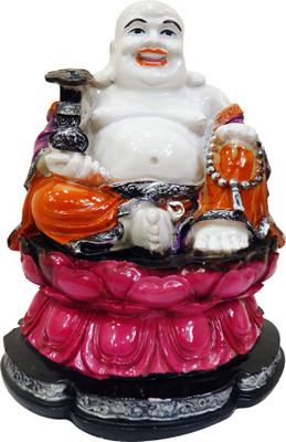 

FABZONE Lord Laughing Buddha Statue God Good Luck Charm Sculputer Handicraft Idol Diwali Decorative Spiritual Puja Vastu Showpiece Figurine - Religious Pooja Gift Item & Murti for Mandir / Temple / Home / Office Decorative Showpiece - 25 cm(Polyresin, Mul