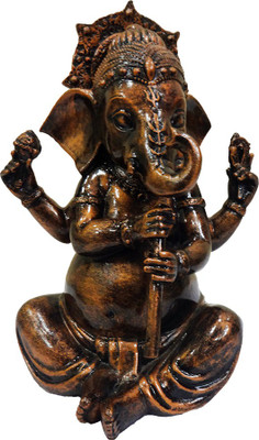 

FABZONE Antique Finish Lord Ganesha Statue Hindu Dev Ganpati and Siddhivinayak God Sculputer Handicraft Idol Diwali Decorative Spiritual Puja Vastu Showpiece Figurine - Religious Pooja Gift Item & Murti for Mandir / Temple / Home / Office Decorative Showp