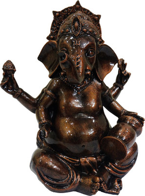 

FABZONE Antique Finish Lord Ganesha Statue Hindu Dev Ganpati and Siddhivinayak God Sculputer Handicraft Idol Diwali Decorative Spiritual Puja Vastu Showpiece Figurine - Religious Pooja Gift Item & Murti for Mandir / Temple / Home / Office Decorative Showp