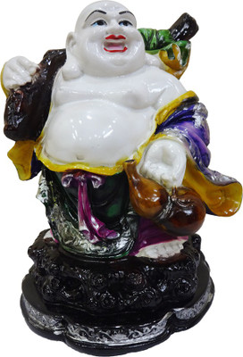 

FABZONE Lord Laughing Buddha Statue God Good Luck Charm Sculputer Handicraft Idol Diwali Decorative Spiritual Puja Vastu Showpiece Figurine - Religious Pooja Gift Item & Murti for Mandir / Temple / Home / Office Decorative Showpiece - 30 cm(Polyresin, Mul