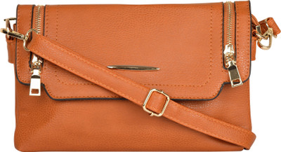 

Bagberry Women Casual Brown PU Sling Bag