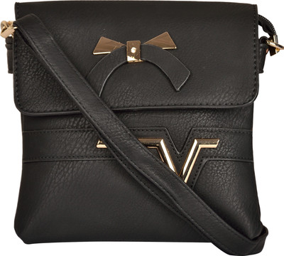 

Bagberry Women Casual Black PU Sling Bag