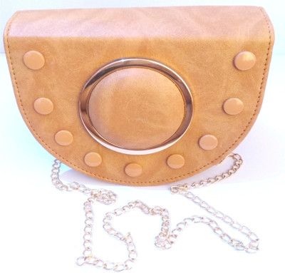 

darpan Women Casual Tan Leatherette Sling Bag