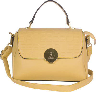 

ESBEDA Women Casual Yellow Leatherette Sling Bag