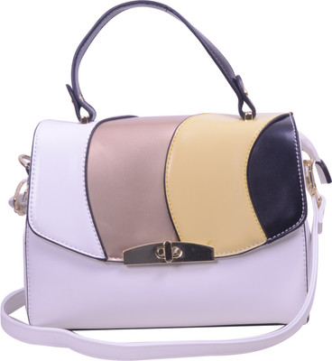 

ESBEDA Women Casual White Leatherette Sling Bag
