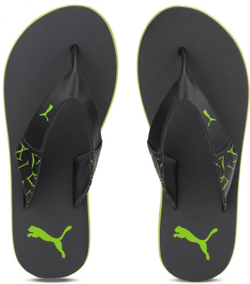 Puma Winglet Flip Flops, Asphalt-citronelle