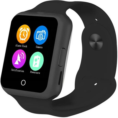 

ZVR Smart Watch with Anti-lost, Bluetooth Android & Ios Connectivity, with sim & memory card supported GADGET Black Smartwatch(Black Strap L)