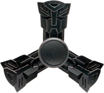 Akrobo High Speed Jet Black Transformer Metal Fidget Spinner Black