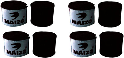 

Maizo MHW Black 180 4 Set Black Boxing Hand Wrap(Black, 120 inch)