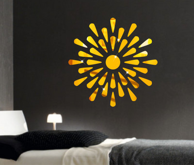 

Naveed arts  Acrylic Sticker Sticker(Pack of 37, Gold