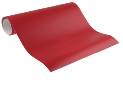 Asmi Collections 60 cm Red Matte Vinyl Wrap Sheet (2 * 2 Feet) Removable Sticker(Pack of 1)