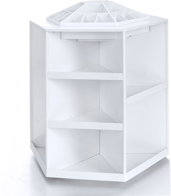 

Foolzy Makeup Organizer Holds upto 100 Pieces 360 Degree Rotating Makeup, Jewellery Vanity Box(White)