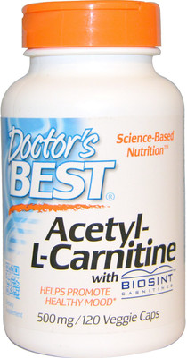 

Doctor's Best Acetyl-L-Carnitine-500mg-120 Nos(120 No)