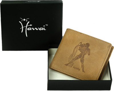 

Hawai Men Tan Genuine Leather Wallet(5 Card Slots)