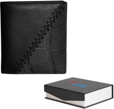 

Tamanna Men Black Genuine Leather Wallet(6 Card Slots)