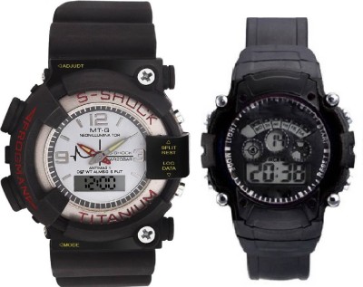 paras combo big shock 7 light black Analog-Digital Watch  - For Boys   Watches  (Paras)