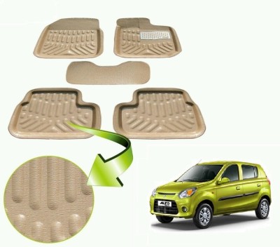 MOCKHE Plastic 3D Mat For  Maruti Suzuki Alto 800(Beige)