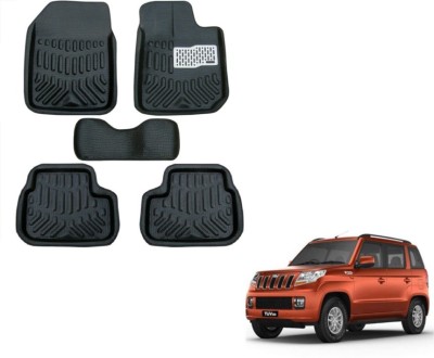 MOCKHE Plastic 3D Mat For  Mahindra TUV 300(Black)