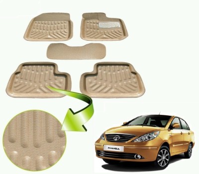 MOCKHE Plastic 3D Mat For  Tata Manza(Beige)