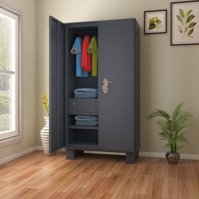 

Godrej Interio Wardrobe H1 Metal Almirah(Finish Color - Graphite Grey)