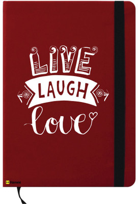 

Hamee A6 Note Book(A6 Notebook Instant Notes Live Laugh Love, Red)