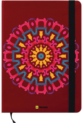 

Hamee A6 Note Book(A6 Notebook Instant Notes Colorful Mandala, Red)