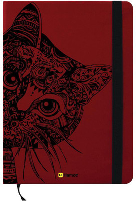 

Hamee A6 Note Book(A6 Notebook Instant Notes Cat Art, Red)