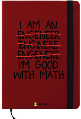 

Hamee A6 Note Book(A6 Notebook Instant Notes I am Good in Math, Red)