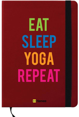 

Hamee A6 Note Book(A6 Notebook Instant Notes Eat Sleep Yoga Repeat, Red)