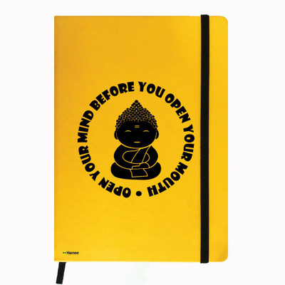 

Hamee A5 Notebook(A5 Notebook Designer Printed Leather Undated Planner, Yellow)