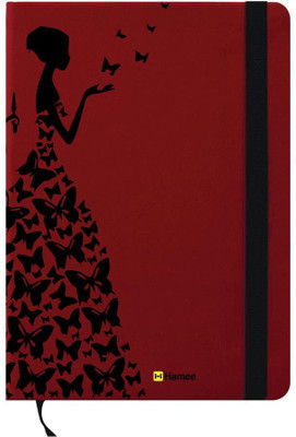 

Hamee A6 Note Book(A6 Notebook Instant Notes Beauty & Butterflies, Red)