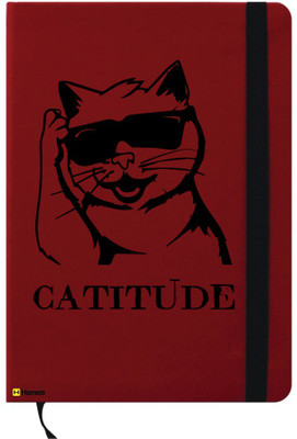 

Hamee A6 Note Book(A6 Notebook Instant Notes Cat Attitude, Red)