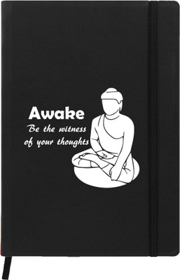 

Hamee A5 Notebook(A5 Notebook Designer Printed Leather Undated Planner, Black)