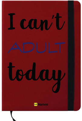 

Hamee A6 Note Book(A6 Notebook Instant Notes Cant Adult Today, Red)