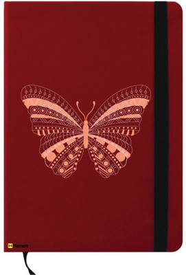 

Hamee A6 Note Book(A6 Notebook Instant Notes Butterfly, Red)