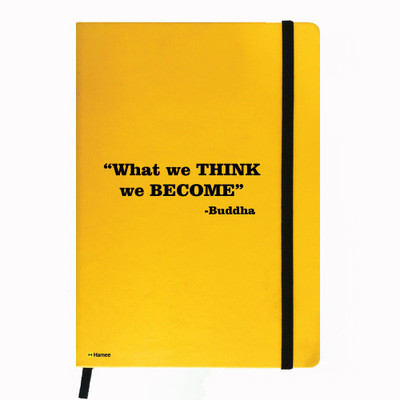 

Hamee A5 Notebook(A5 Notebook Designer Printed Leather Undated Planner, Yellow)