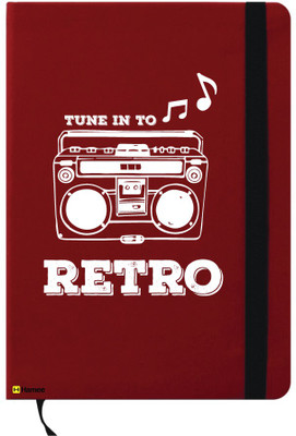 Hamee A6 Note Book(A6 Notebook Instant Notes Retro Music, Red)