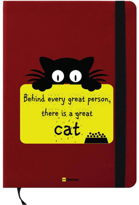 

Hamee A6 Note Book(A6 Notebook Instant Notes Cat is World, Red)