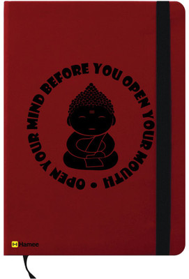 

Hamee A6 Note Book(A6 Notebook Instant Notes Buddha Quotes, Red)