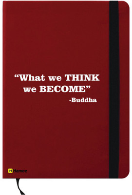 

Hamee A6 Note Book(A6 Notebook Instant Notes Buddha Thinking, Red)