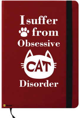 

Hamee A6 Note Book(A6 Notebook Instant Notes Obsessive Cat, Red)