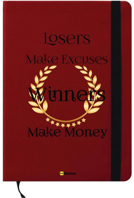 

Hamee A6 Note Book(A6 Notebook Instant Notes Winners Make Money, Red)