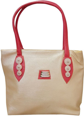 

Art N Style Hand-held Bag(Beige, Red)