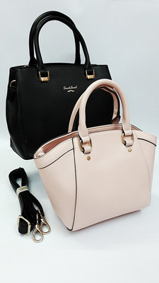 

Mona Lisa Hand-held Bag(Black, Pink)