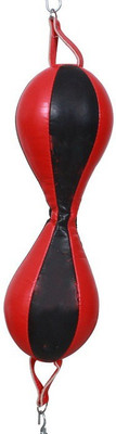 

Venom PURE LEATHER RED AND BLACK Double Ended Bag(HEavy, 7 kg)