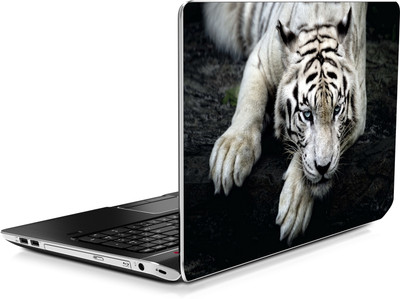 

wallskart White Tiger Vinyl Laptop Decal 15.6